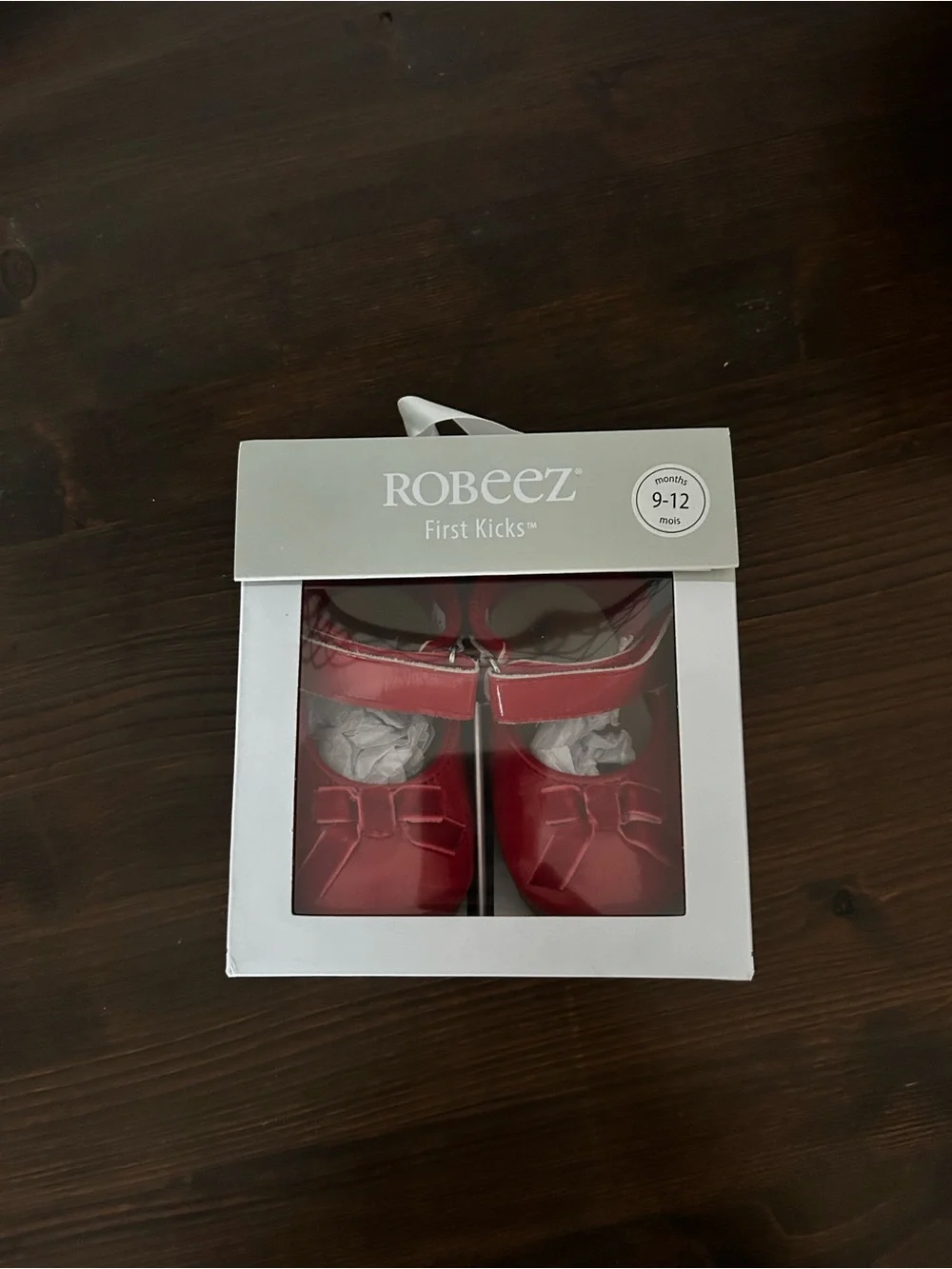 Robeez Red Mary Jane Baby Shoes with Bow